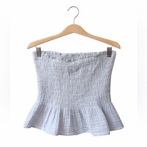 American Eagle Outfitters Light Blue  Smocked Top. Small Great Condition